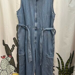 Universal Thread Blue Denim Jumpsuit